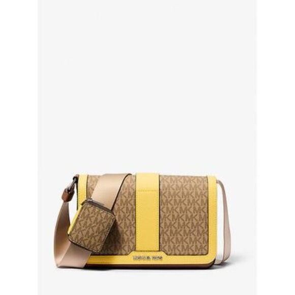 Michael Kors Cooper Color Block Signature Logo Crossbody Bag with Pouch NWT - Picture 1 of 2